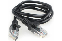 Патч-корд Гарнизон UTP кат.5е, длина 1м, черный (PC-UTP-5e-1-BK)