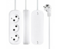 Сетевой удлинитель 1-2.SALE 3 розетки, 16А, 1.5м, заземление, ПВС 3х1, белый