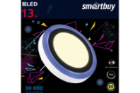 Cветодиодный (LED) светильник SmartBuy DLB с подсветкой накладной 13w/3000K+B/IP20 Cветодиодный (LED) светильник SmartBuy DLB с подсветкой накладной 13w/3000K+B/IP20