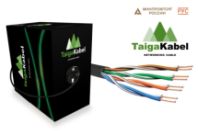 Витая пара UTP Cat.5e 24AW 4PR *2. 0.52 Cu 305м Solid OUTDOOR TiagaKabel