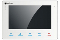 Видеодомофон Optimus VM-7S (белый) встроенный БП/SD-карта до 32 Гб