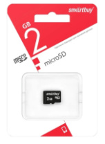 Карта памяти micro SD 2Gb SmartBuy без адаптера