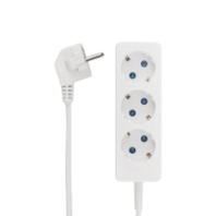 Сетевой удлинитель PROconnect PREMIUM 3 розетки, 6А, 1300Вт, 1.5м, заземление, ПВС 3х0.75, белый